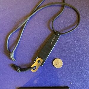 Black Lanyard Key Holder